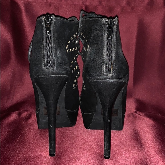 Lace Up Open Toe Bootie - Picture 4 of 6